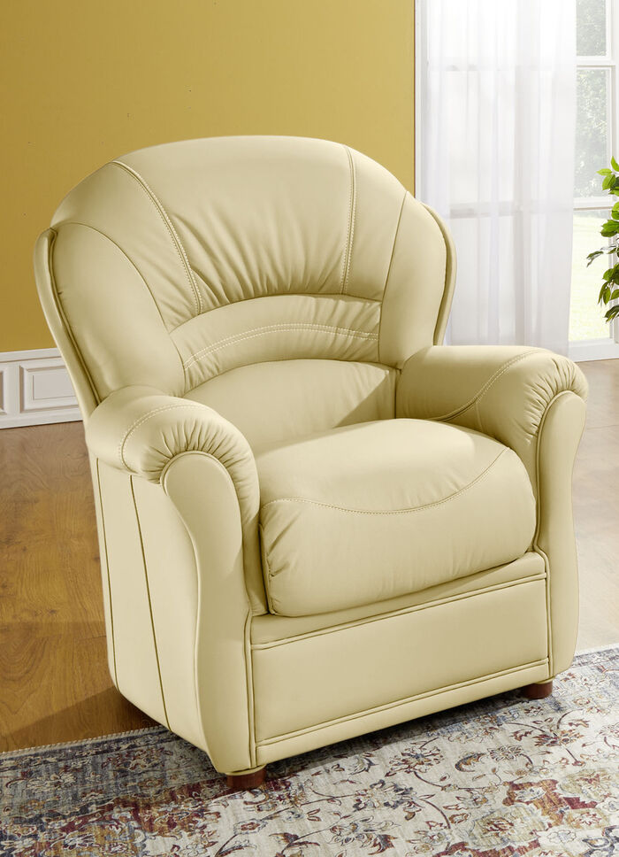 Polstermöbel mit Bezug aus echtem Leder CREME